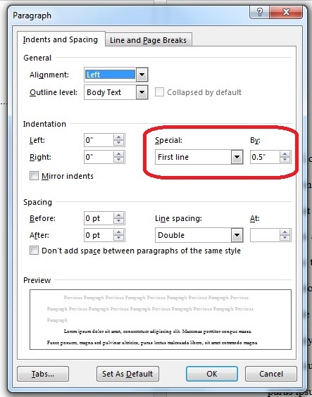 Thesis formatting help